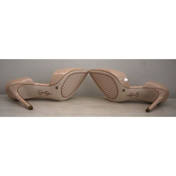 Jessica Simpson 0707JS7009 Women's Sz 8M Sand Dune/Beige Prizma Patent Pumps - Picture 4 of 12